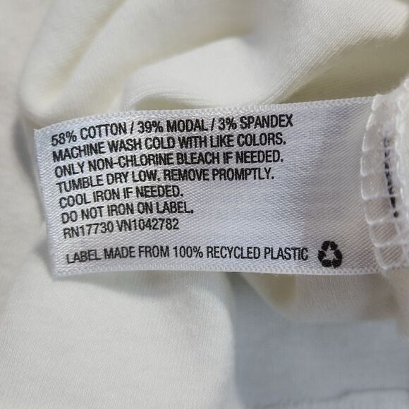 💜A New Day Cream Turtleneck Elbow Sleeve Top Small - Picture 11 of 11